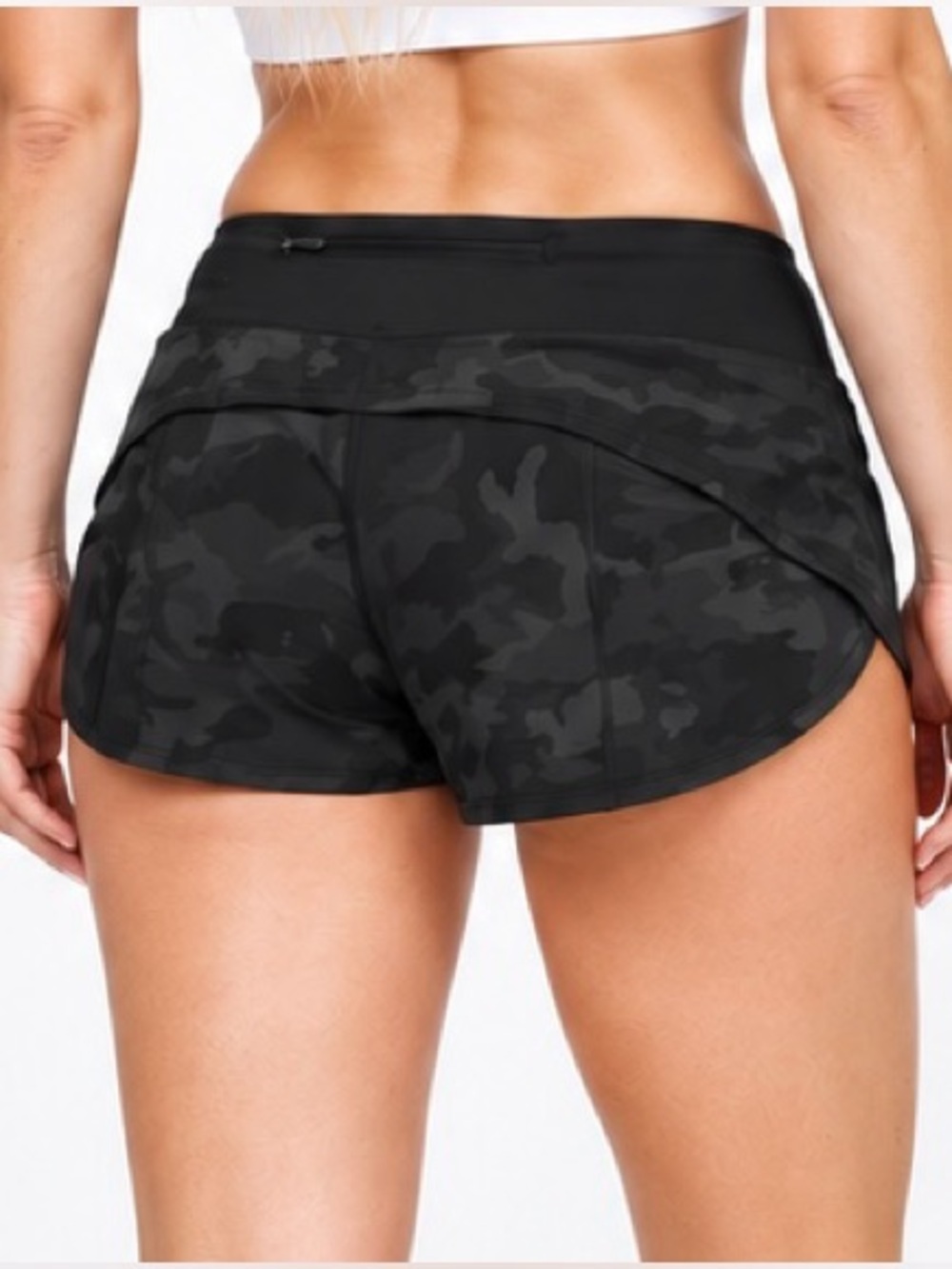 2020 Lululemon Speed Up Low-Rise Lined Shorts 2.5” Incognito Camo Size 10